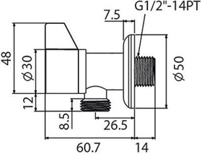 HFHCC-9120Y1 สต็อปวาล์ว 2 ทาง รุ่น COCO