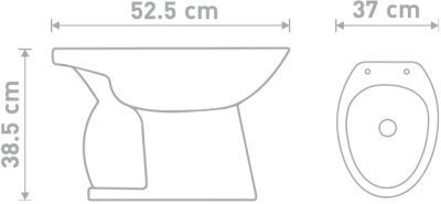 S20001 สุขภัณฑ์ แบบนั่งราบ ราดน้ำ