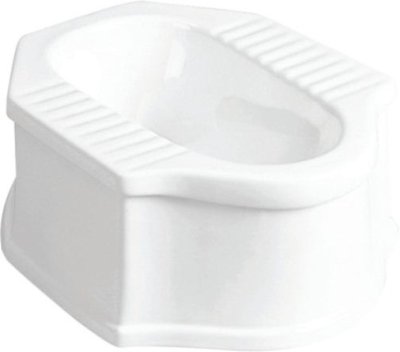 K-17918X-WK สุขภัณฑ์ แบบนั่งยอง มีฐาน รุ่น MINI SQUAT (สีขาว)