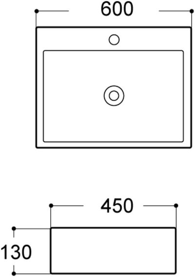AQ 8882424 อ่างล้างหน้า แบบวางบนเคาน์เตอร์