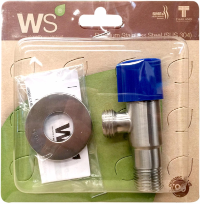 WS-0313B สต๊อปวาล์ว 1 ทาง ขนาด 1/2 นิ้ว (4 หุน) รุ่น WANG