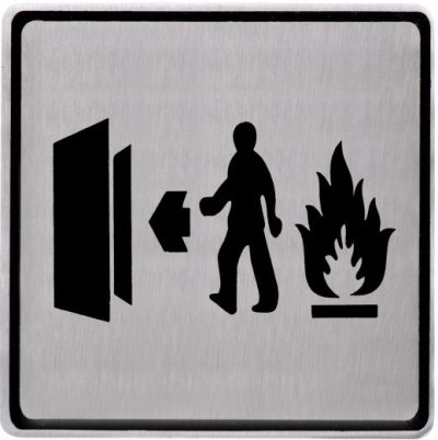 EM-018 ป้ายสัญลักษณ์ ขนาด 125x125 มม.