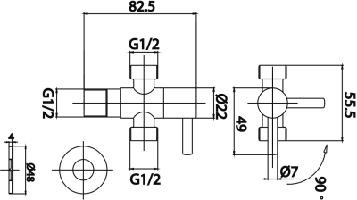 CT1702(HM) สต๊อปวาล์ว แบบสองทาง