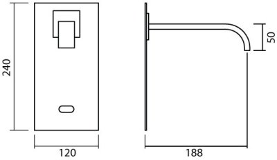 MF-121/S ก๊อกอ่างล้างหน้า แบบเซ็นเซอร์