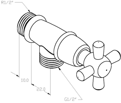 SV-118 สต๊อปวาล์วเซรามิควาล์ว 902SV118 รุ่น FLOWER