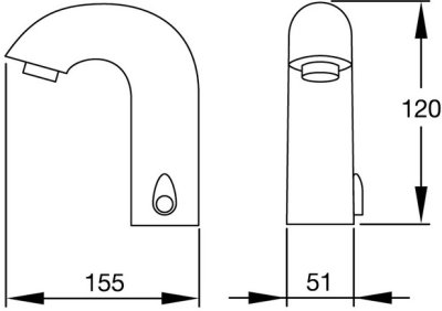AF-512(AC) ก๊อกอ่างล้างหน้า แบบเซ็นเซอร์