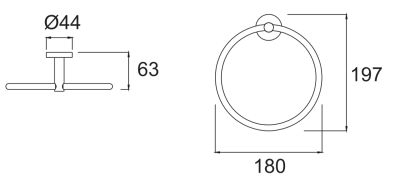 K-2801-47-N ห่วงแขวนผ้า รุ่น CONCEPT ROUND