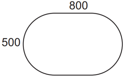 LU-03 กระจกเงา 50X80 CM. รุ่น BLOOM