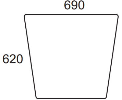 LH-03 กระจกเงา 62x69 CM. รุ่น IMAGINE
