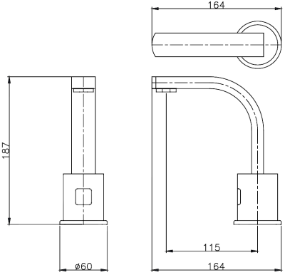 WS-0606 ก๊อกอ่างล้างหน้า ระบบเซ็นเซอร์
