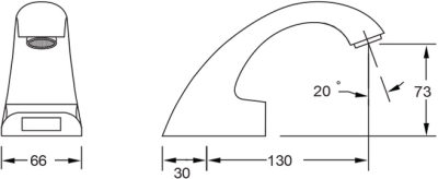 SA A 3103 ก๊อกอ่างล้างหน้า แบบเซ็นเซอร์ รุ่น ARCH