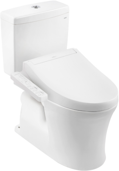 CST230UW2R สุขภัณฑ์ แบบสองชิ้น 4.8/3 ลิตร+ TCF23410ATH