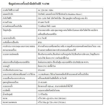 N7000 เครื่องเป่ามืออัตโนมัติ
