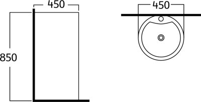 AQ 13659 อ่างล้างหน้า แบบตั้งพื้น
