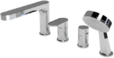 CT3022X ก๊อกผสมติดอ่างอาบน้ำพร้อมฝักบัวสายอ่อน