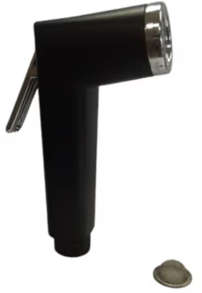 PR 023 ชุดสายฉีดชำระ สีดำ (สายสแตนเลส)