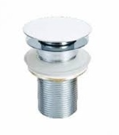 PFS 008 สะดืออ่างล้างหน้า แบบกด (ไม่มีรูน้ำล้น)