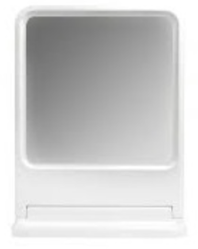 MS 01 กระจกเงาแบบเหลี่ยมพร้อมชั้นวางของ