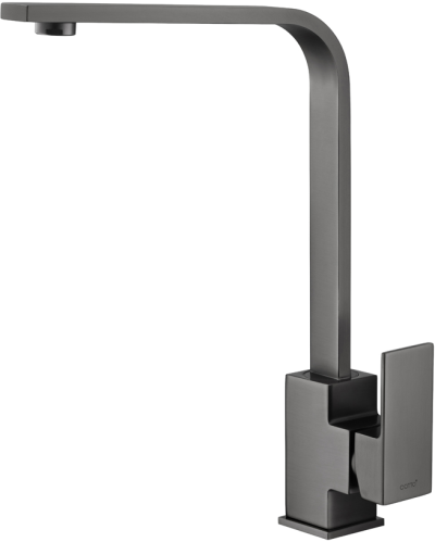 CT1296A#GG ก๊อกอ่างซิงค์ก้านโยกทรงL สีเทาด้าน