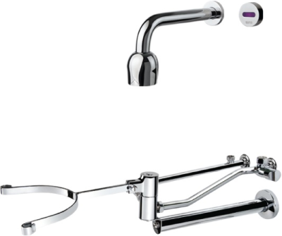 SA 3812.1 DUO ก๊อกอ่างแพทย์ แบบเซ็นเซอร์+เปิดด้วยเข่า