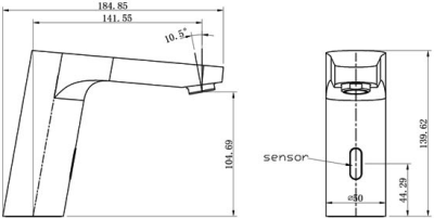 AF-807(AC) ก๊อกอ่างล้างหน้า แบบเซ็นเซอร์
