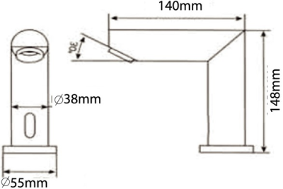 AF-809(AC) ก๊อกอ่างล้างหน้า แบบเซ็นเซอร์