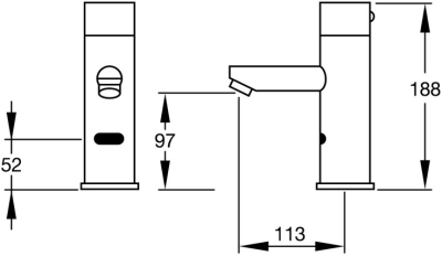 AF-840(AC) ก๊อกอ่างล้างหน้า แบบเซ็นเซอร์