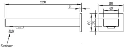 AF-747L ก๊อกอ่างล้างหน้า แบบเซ็นเซอร์