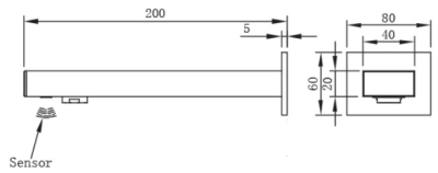 AF-747 ก๊อกอ่างล้างหน้า แบบเซ็นเซอร์