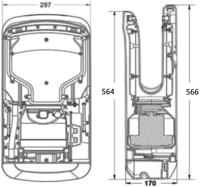 TF-70-2 เครื่องเป่ามือ มีแผ่น HEPA Filter ป้องกันเชื้อโรค และฝุ่น PM2.5