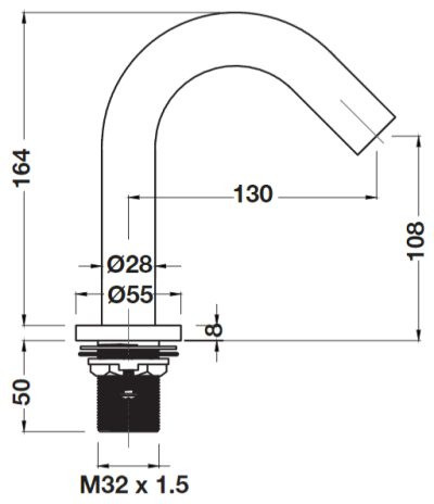 495.61.187 ก๊อกอ่างล้างหน้า แบบเซ็นเซอร์