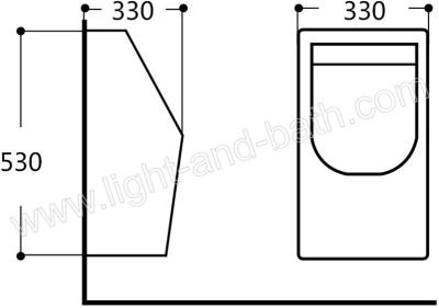  AQ 114235 โถปัสสาวะชาย