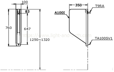 A100 แผงกั้นโถปัสสาวะชาย