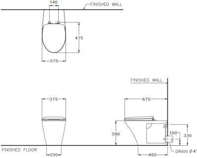 C13221 สุขภัณฑ์ แบบฟลัชวาล์ว รุ่น MUNICH II