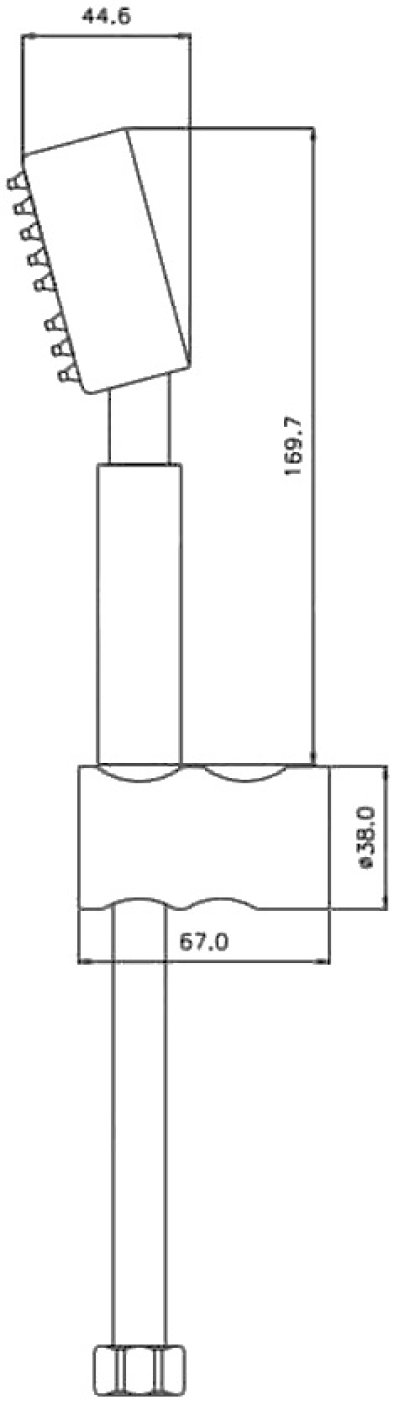 WS-8130-BA ฝักบัวอาบน้ำ แบบสายอ่อน