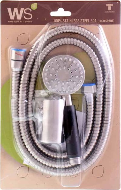 WS-8130-BA ฝักบัวอาบน้ำแบบสายอ่อน 2.5 นิ้ว สแตนเลส