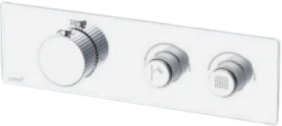 CT3024 วาล์วผสมเปิด-ปิดน้ำ 2 ทิศทางพร้อมปุ่มควบคุมอุณหภูมิและปรับปริมาณน้ำ