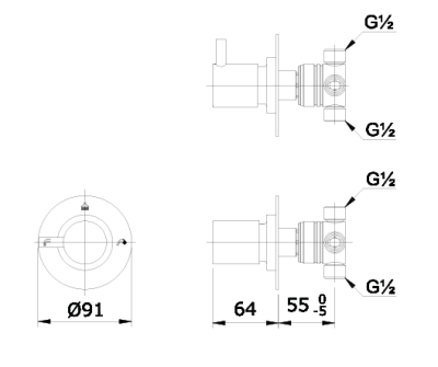 TX484SESN#BBR ชุดเปลี่ยนทิศทางน้ำ (เข้า 1 ออก 3) รุ่น EGO II