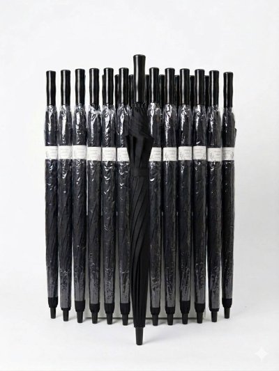 ร่มยาวสีดำสูง 95 cm กว้าง 120 cm