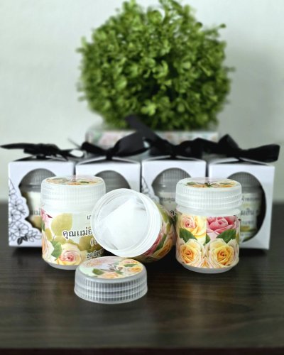 ของชำร่วยพิมเสนสำลี ขนาด 40 กรัมพร้อมกล่อง
