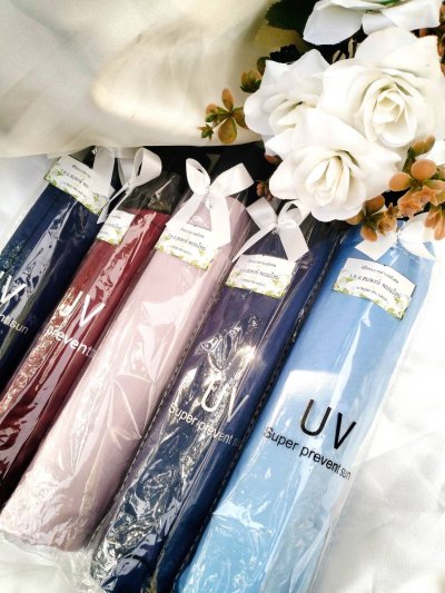 ของชำร่วยงานศพ ร่มพับ 3 ตอนแบบสี