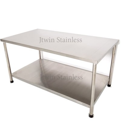 โต๊ะสแตนเลส 2 ชั้น