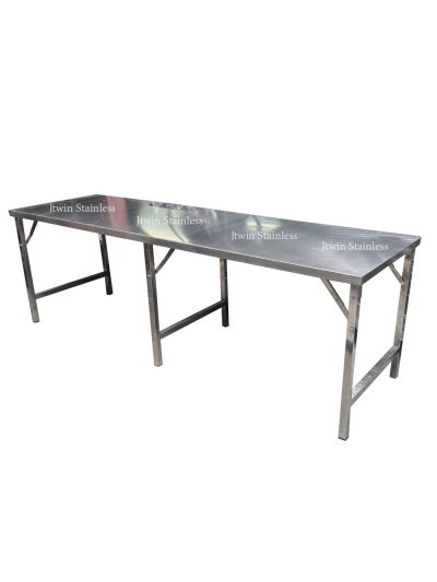 โต๊ะพับสแตนเลส ขาสวิง