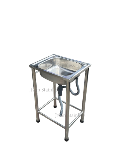 ซิ้งค์สแตนเลส 1 หลุม  (ขนาดหลุมลึก 15 ซม.)