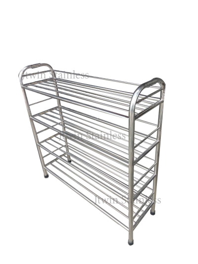 ชั้นวางรองเท้าสแตนเลส 4 ชั้น