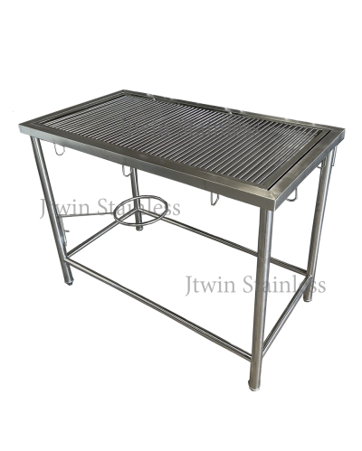 โต๊ะเครื่องมือแพทย์พร้อมตะแกรง