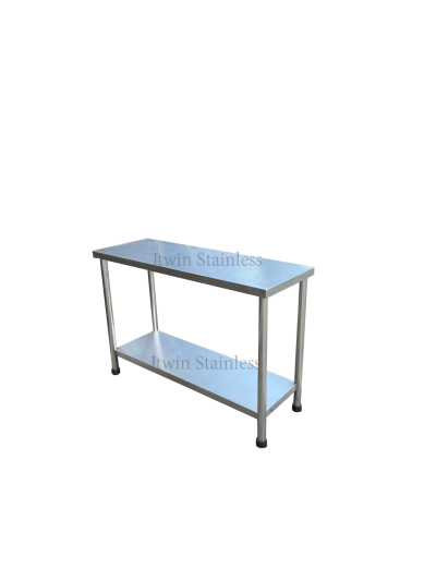 โต๊ะสแตนเลส 2 ชั้น