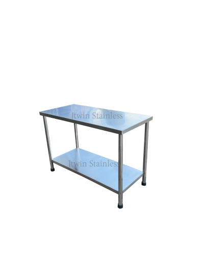 โต๊ะสแตนเลส  2 ชั้น