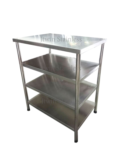 โต๊ะสแตนเลส 4 ชั้น