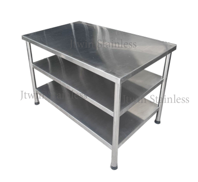 โต๊ะสแตนเลส 3 ชั้น